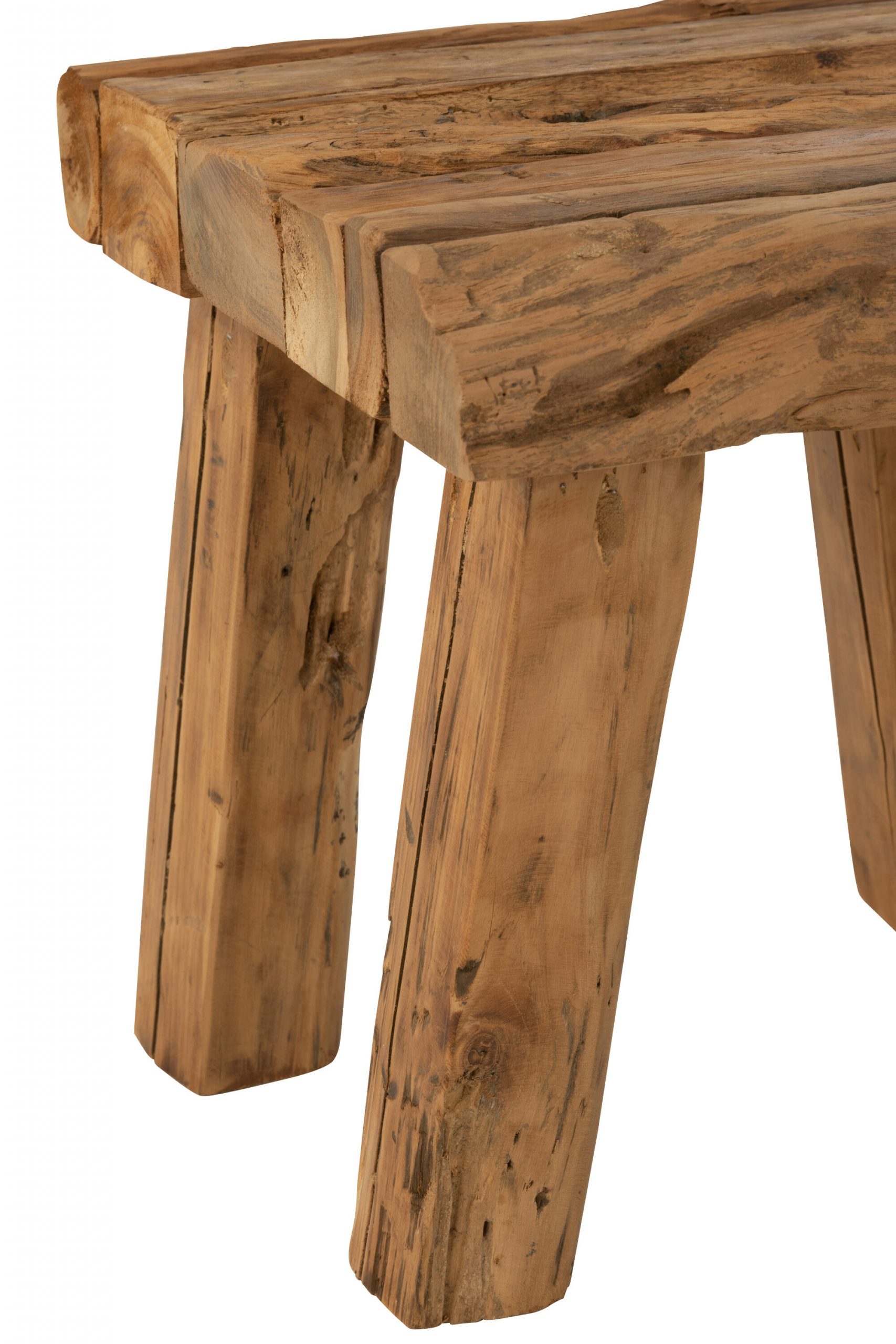 Chaise Rustique Teck Naturel – Image 3