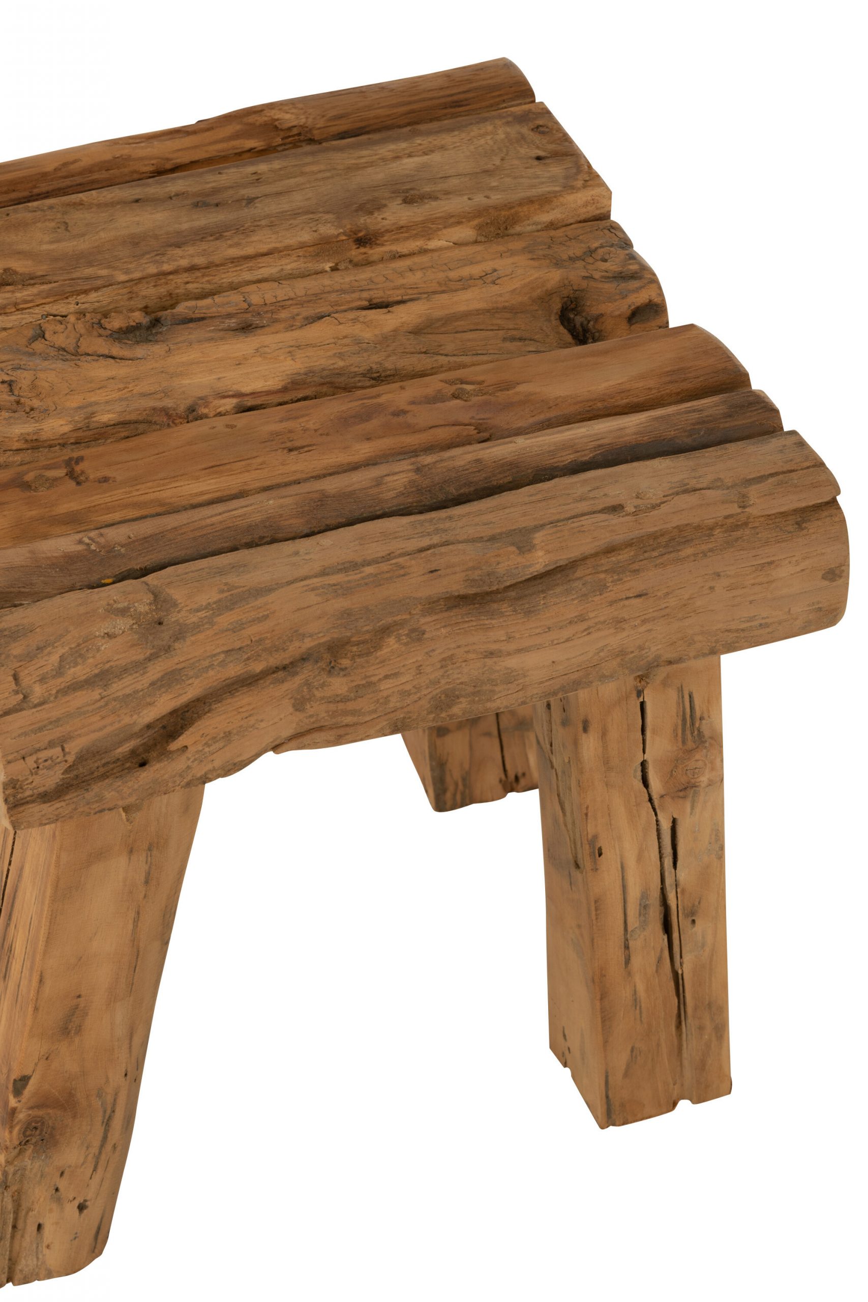 Chaise Rustique Teck Naturel – Image 2