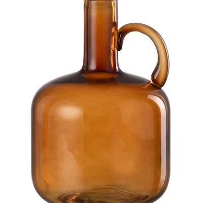 Vase 1 Anse Verre Marron