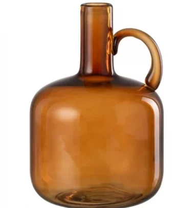 Vase 1 Anse Verre Marron