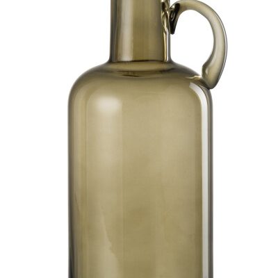 Vase Cylindre 1 Anse Verre gris