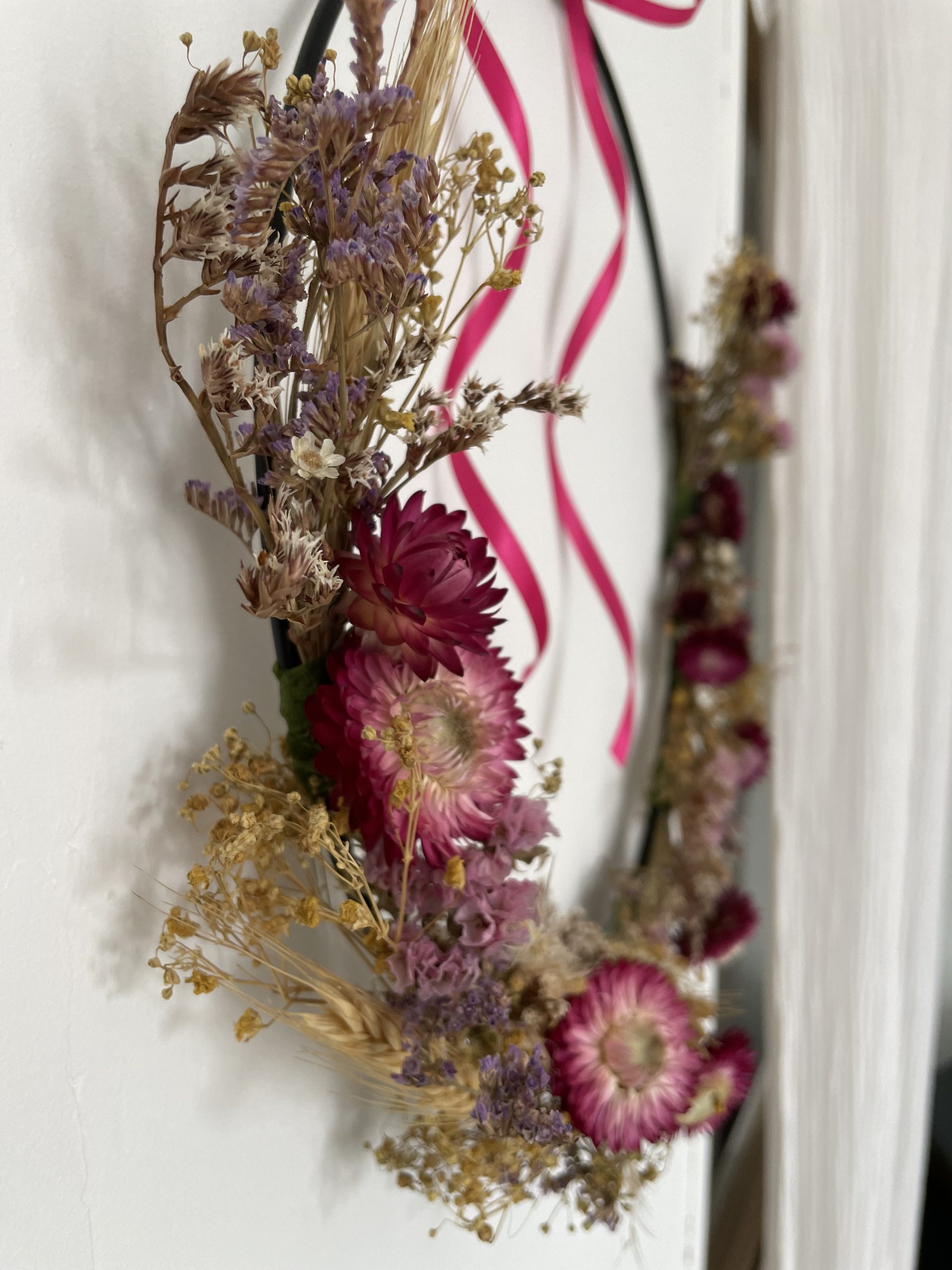 Couronne de fleurs séchées éternelles – Image 3