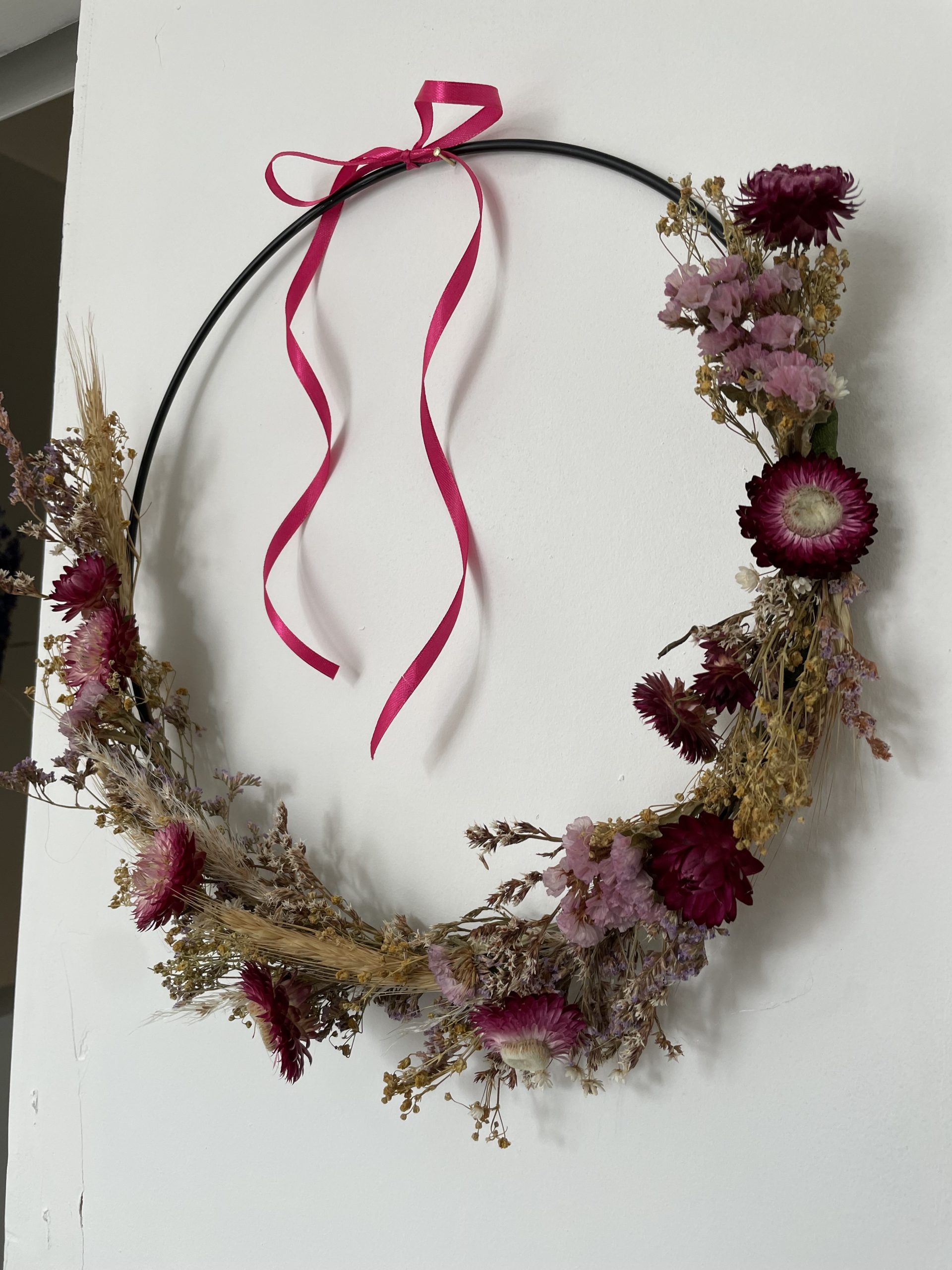 Couronne de fleurs séchées éternelles – Image 4