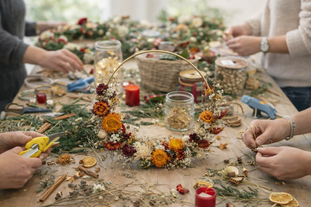Atelier floral animé par La Fabrique d’Anaïs autour des fleurs de saison