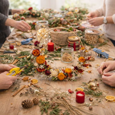 Atelier floral animé par La Fabrique d’Anaïs autour des fleurs de saison